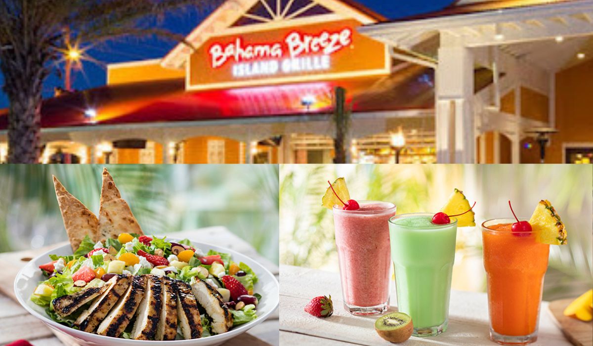 Bahama Breeze menu